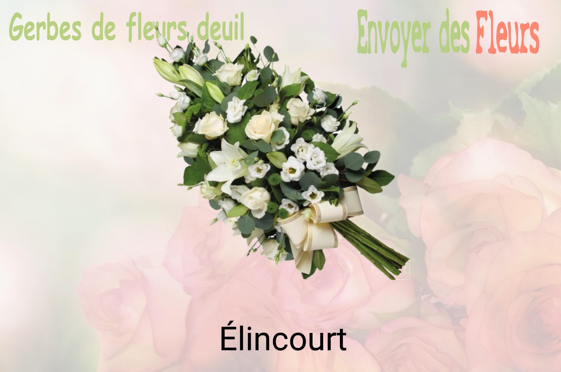 Gerbe de fleurs de deuil livrée à Élincourt